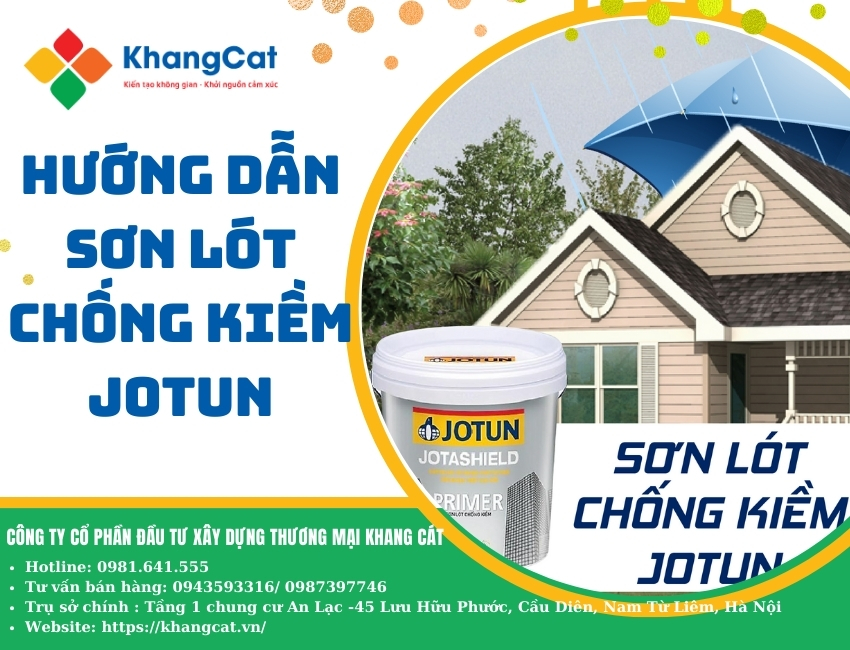 Hướng dẫn sơn lót chống kiềm JOTUN bảo vệ tường khỏi hư hại